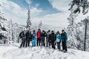 Snowshoeing in The Rossland Range Recreation Site