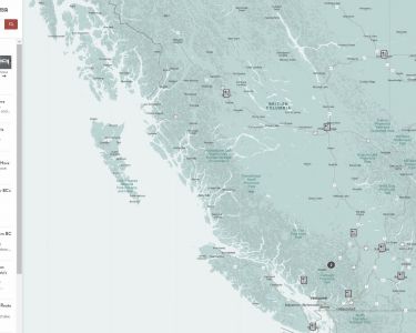 travel map of bc