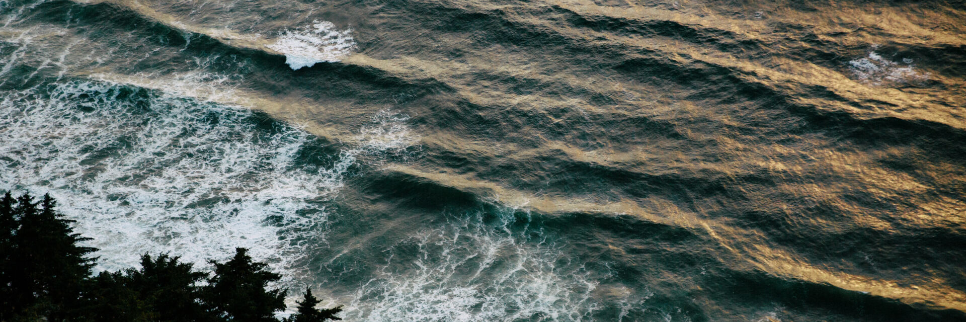 Sunset colours on the water from Tow Hill in Naikoon Provincial Park