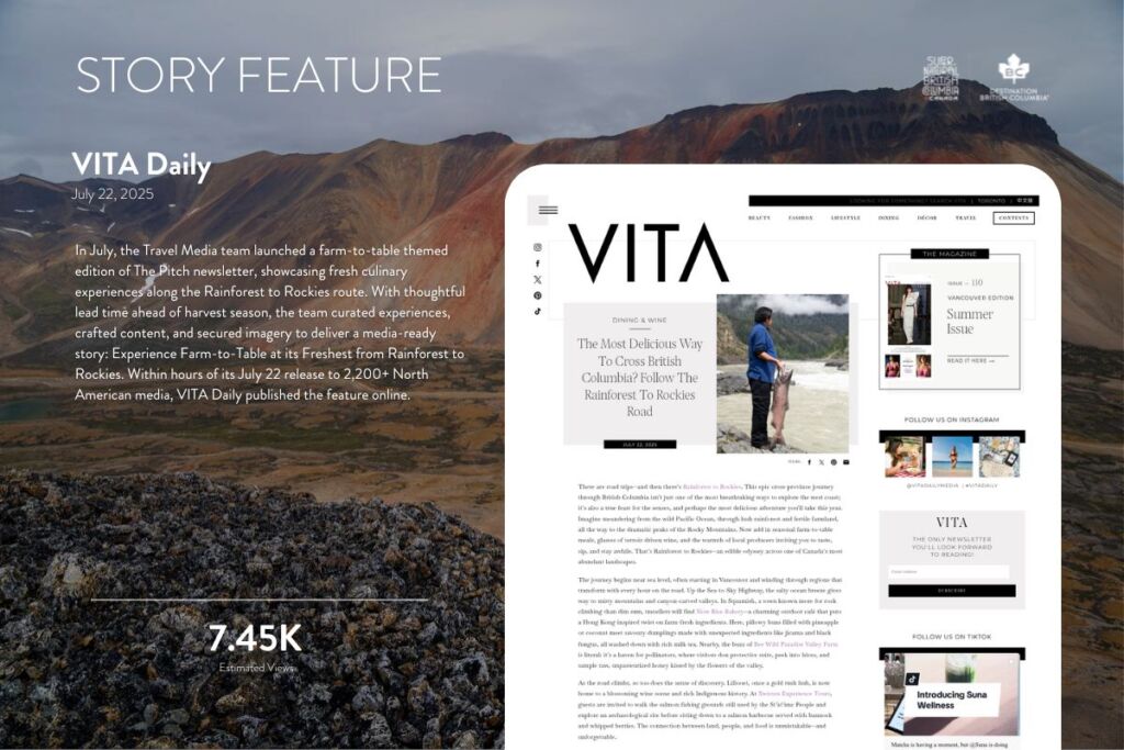 The Most Delicious Way To Cross British Columbia? Follow The Rainforest To Rockies Road - VITA Daily