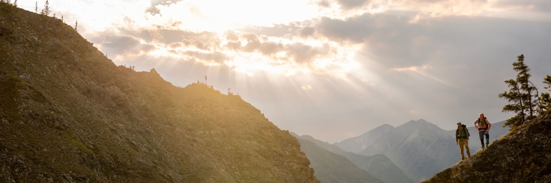 Hiking Boulder Canyon, near Muncho Lake.