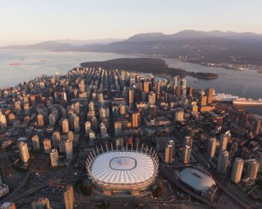 Aerial photo of Vancouver. Destination Vancouver/Albert Normandin.